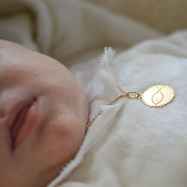 Medaille bapteme Symbole Poisson Ictus