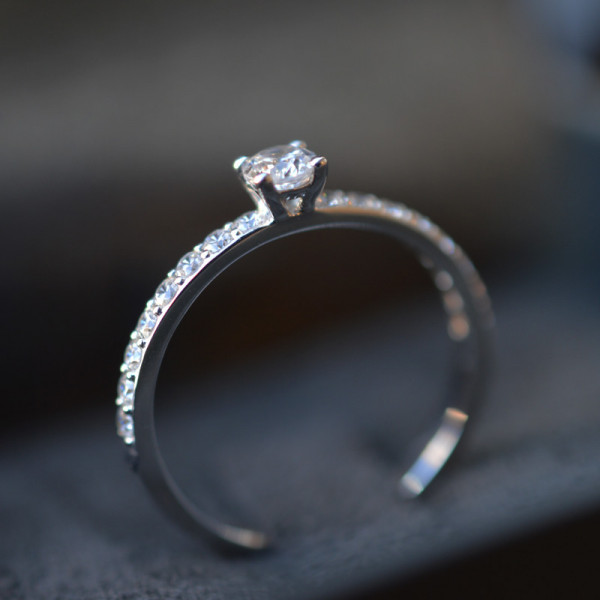 Solitaire diamant 0,20 carats Neva