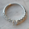 Solitaire Colombia diamant or blanc 0,30 carats
