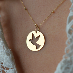 Medalla de bautismo Paloma...