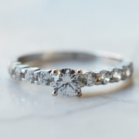 Solitaire diamant 0,40carats Mars