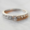 Solitaire Volga en diamants et or blanc