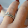 Solitaire Colombia diamant or blanc 0,30 carats