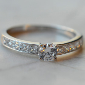 Solitaire Diva diamant or...