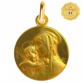 medaille bapteme Vierge Souveraine brillante