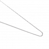 Chaine bapteme : Boules en argent - Laudate