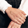 Bague dizainier miraculeuse ajustable en or jaune 18 carats - Maison Laudate