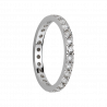 Alliance diamants sertis griffes or Tour Complet 2,1mm