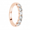 Alliance diamants griffes - Demi-tour