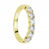 Alliance diamants griffes - Demi-tour
