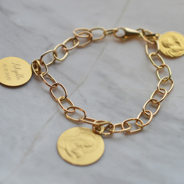 Bracelet Famille or 18 carats 9.90gr Bracelet Famille or 18 carats 9.90gr