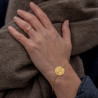 Bracelet Médaille Douce Mère Or Jaune 18 Carats - Maison Laudate