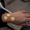 Bracelet Médaille Portrait ND de la Sagesse Or Jaune 18 Carats-Laudate
