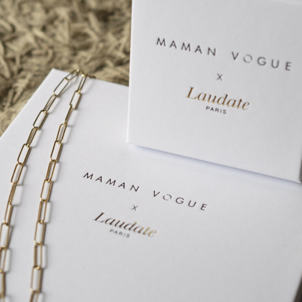 Jeton soleil Maman Vogue x Laudate - Plaqué Or