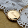 Moneda de sol Maman Vogue x Laudate - Chapado en oro