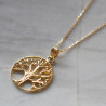 Médaille Arbre de vie ajourée or jaune 18cts