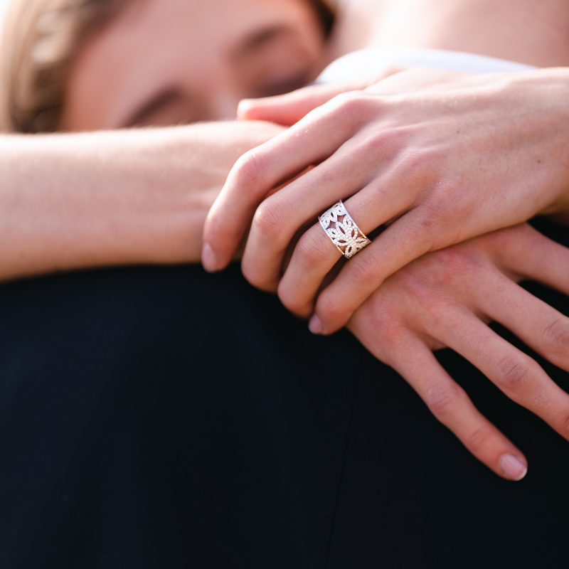 Bague de fiançailles Blanche en Or Blanc 18 carats et Diamants Bague de fiançailles Blanche en Or Blanc 18 carats et Diamants