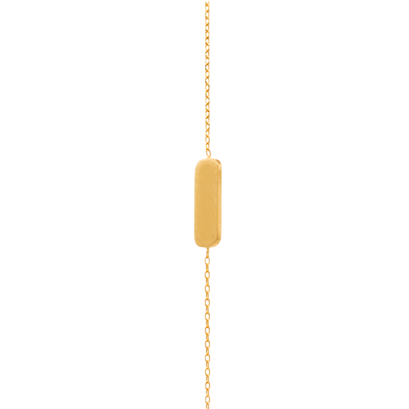 Bracelet Gourmette Eulalie en Plaqué Or - Maison Laudate