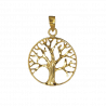 Médaille Arbre de vie ajourée or jaune 18cts