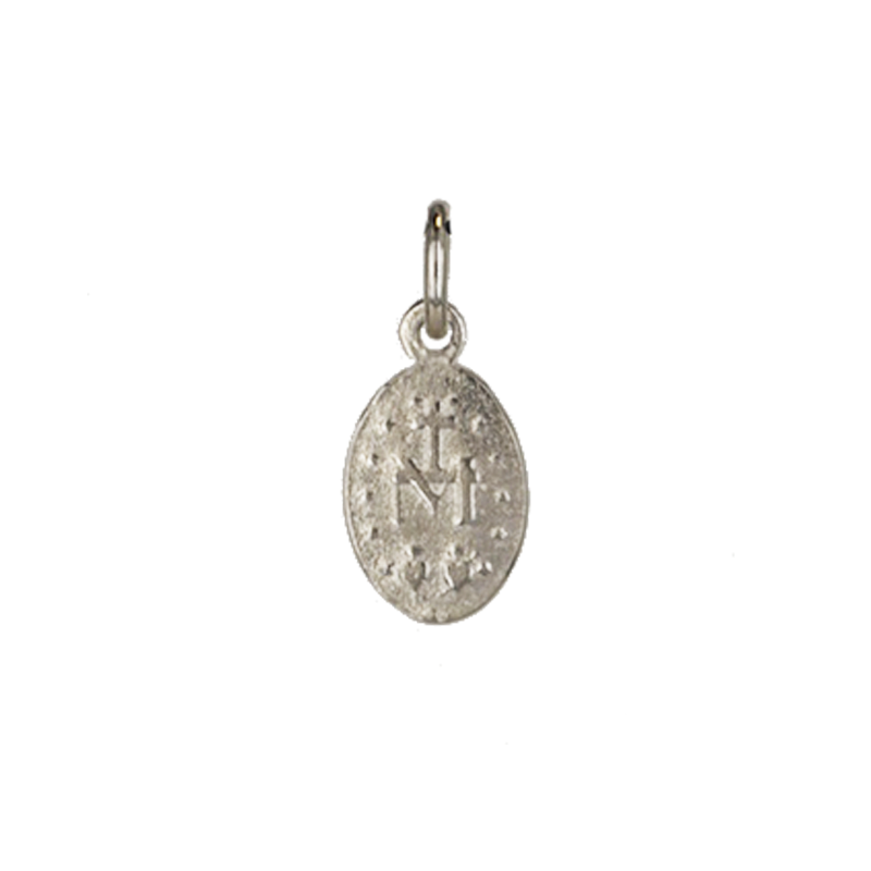 Médaille Sacrée Madone Miraculeuse En Or Jaune 18 Carats - Avec Zircons - Neuf Avec étiquette