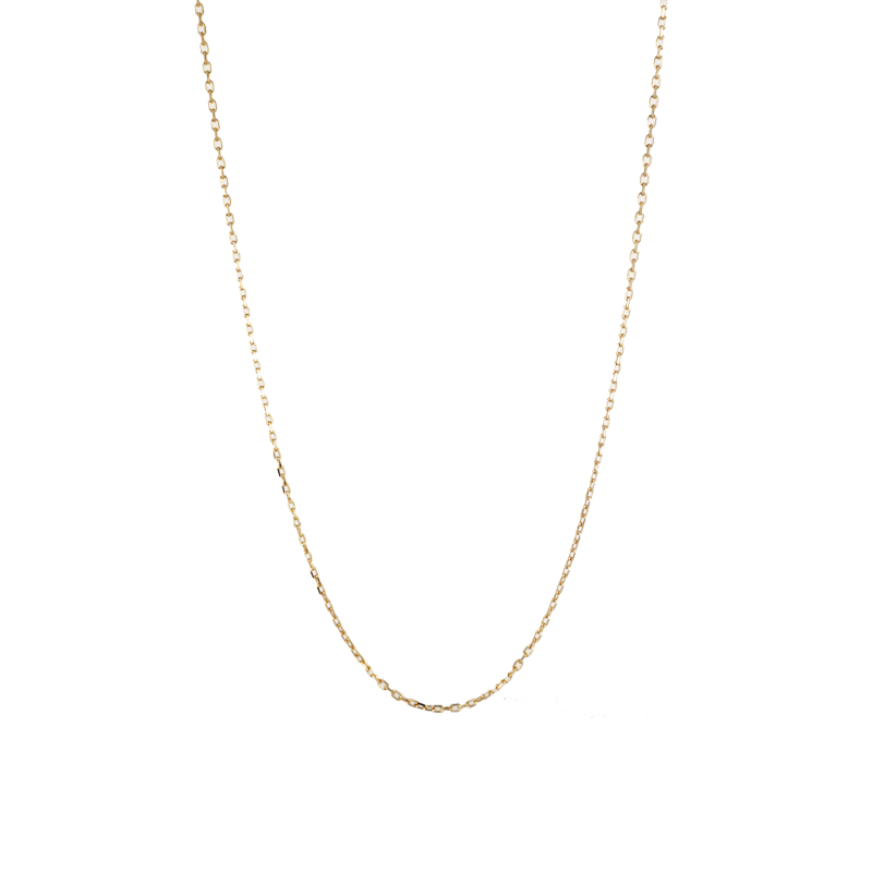 Cadena de eslabones Forçat Redondo - Chapado en Oro
