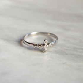 Bague croix Mathilde