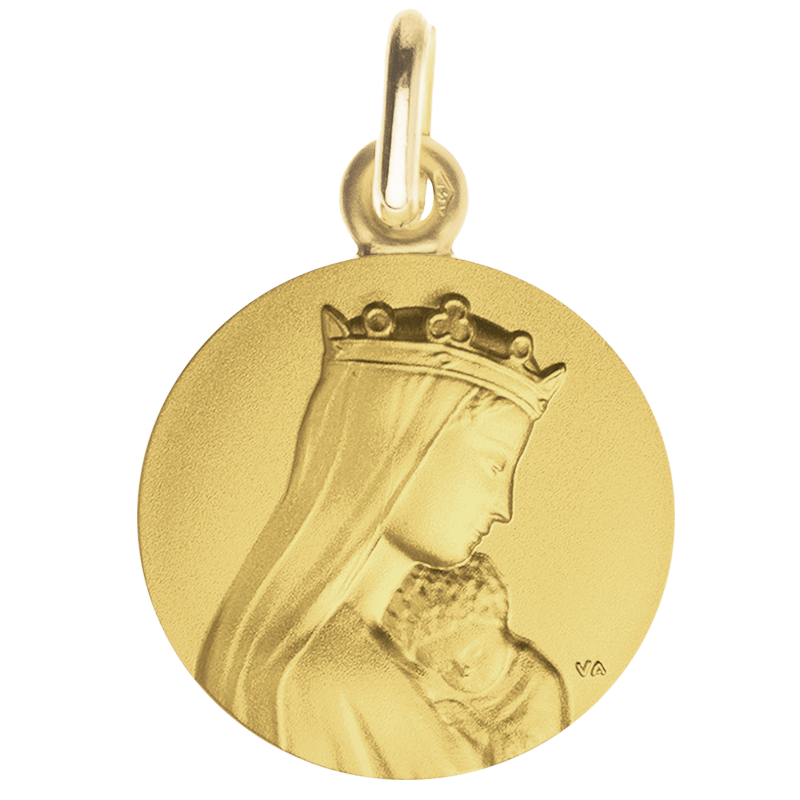 Medaille bapteme Portrait de Notre-Dame de la Sagesse