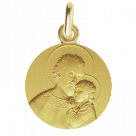 Medaille bapteme Portrait de Saint Joseph Protecteur