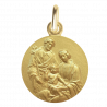 Medaille bapteme Sainte famille au Lys