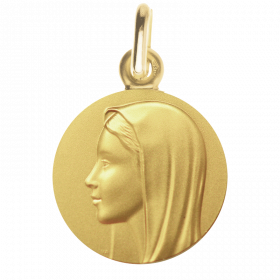 Medaille bapteme Vierge de profil