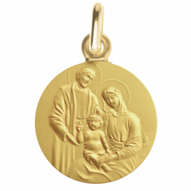 Medaille bapteme Sainte Famille aimante