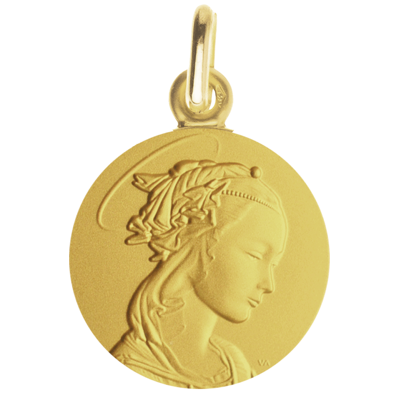 Medaille bapteme Portrait de la Vierge de Lippi Medaille bapteme Portrait de la Vierge de Lippi