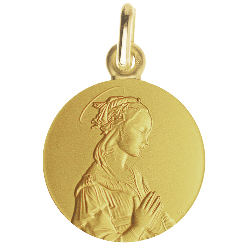 Medaille bapteme Vierge de Lippi Medaille bapteme Vierge de Lippi