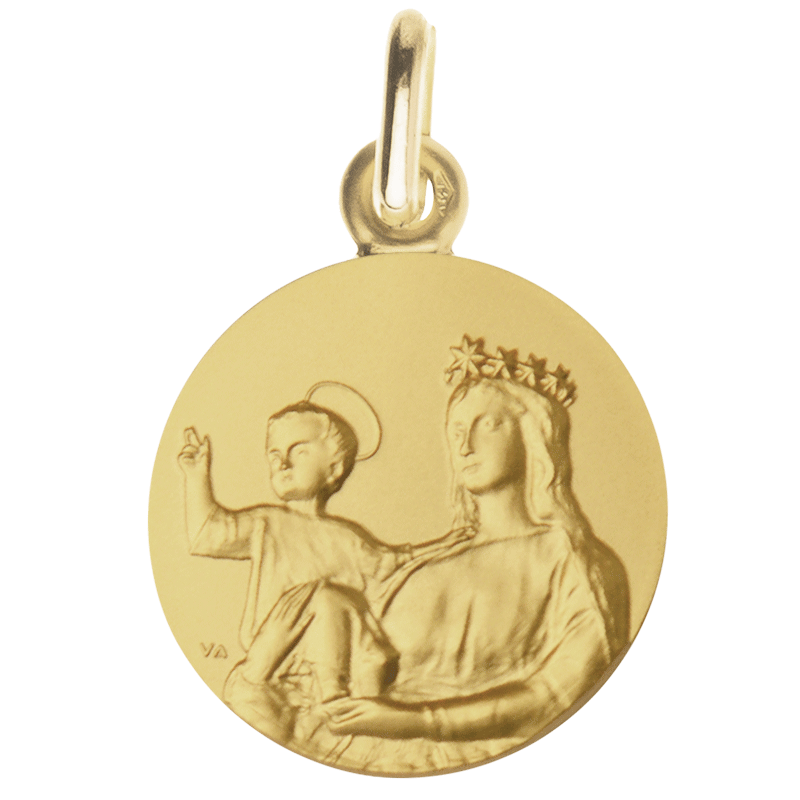 medaille bapteme Notre Dame de France