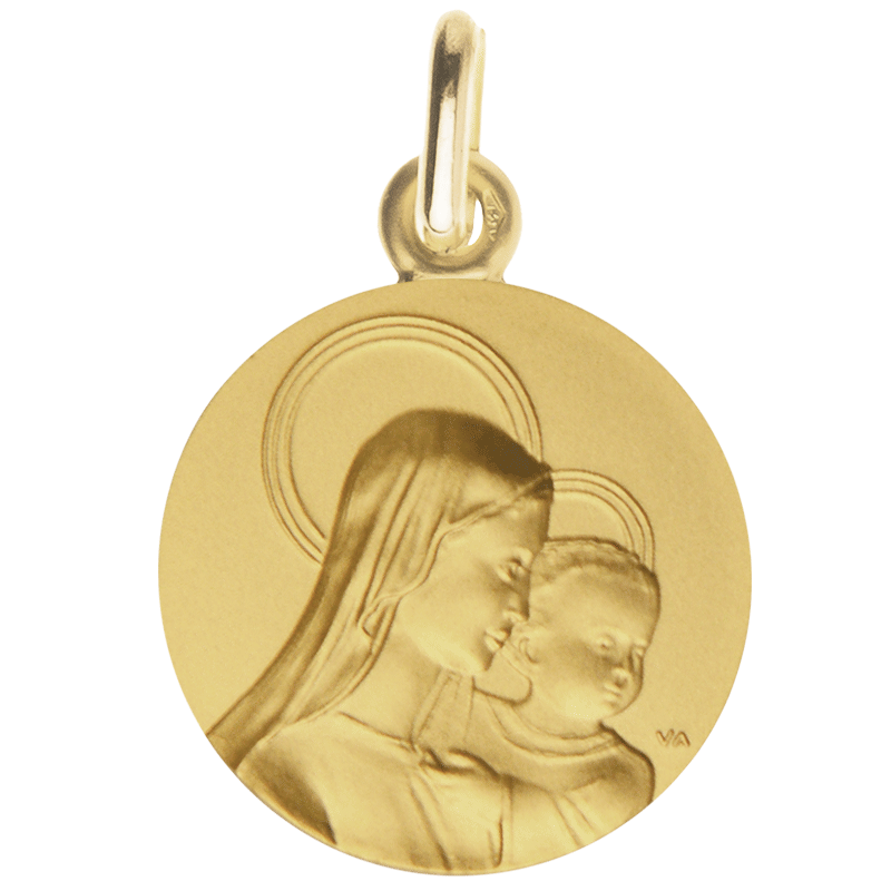 medaille bapteme Portrait de la Vierge de l'amour