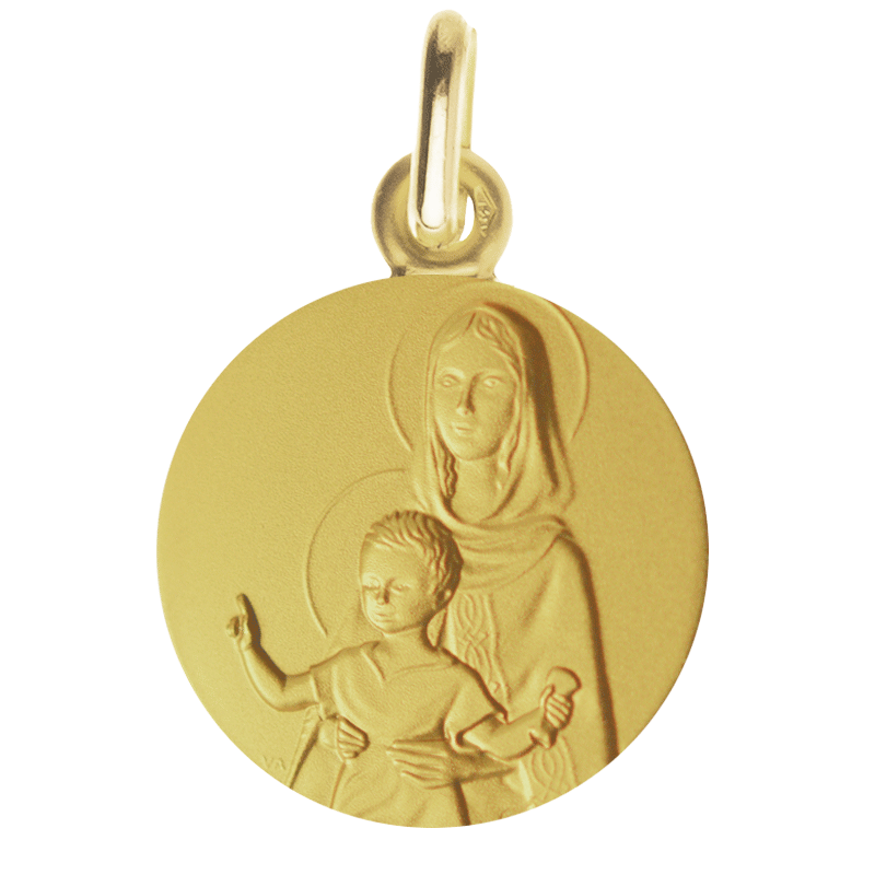 medaille bapteme Vierge à l'enfant bénissant medaille bapteme Vierge à l'enfant bénissant