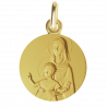 medaille bapteme Vierge à l'enfant bénissant
