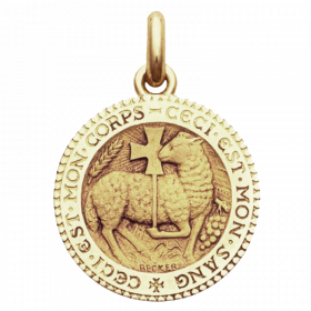 Medaille bapteme Agneau Pascal