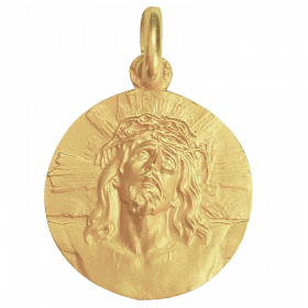 Medaille bapteme Christ Rayonnant