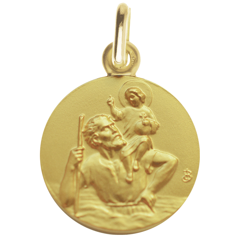 Medaille bapteme Saint Christophe - Porteur du Christ