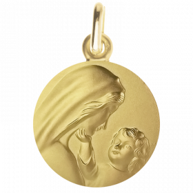 medaille bapteme Regard maternel