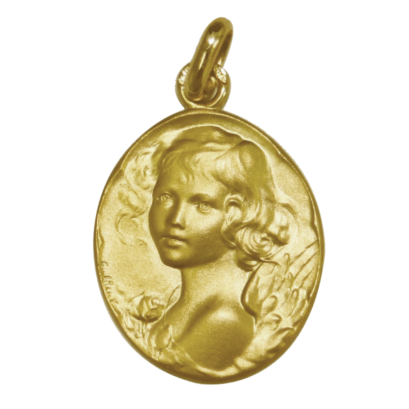 Medaille bapteme Ange Laudate Medaille bapteme Ange Laudate