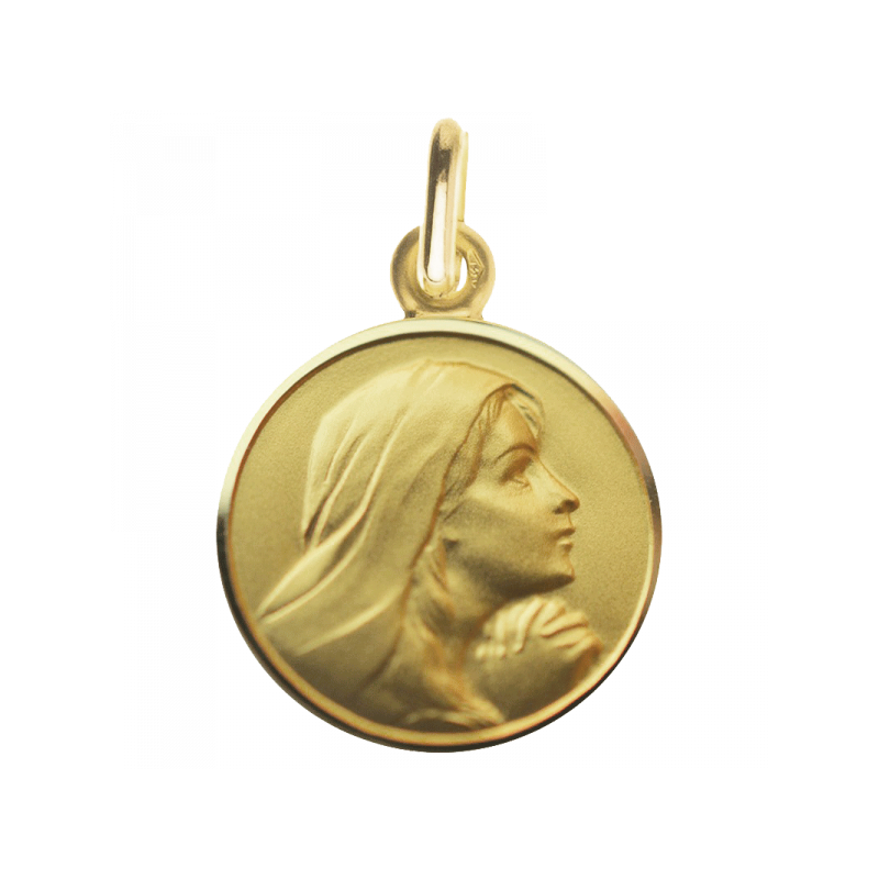 Medaille bapteme Marie Ange 9 carats Medaille bapteme Marie Ange 9 carats
