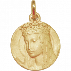 Medaille bapteme Vierge aux étoiles