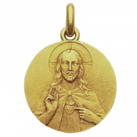 Medaille bapteme Sacré coeur