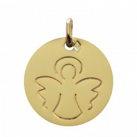 medaille de bapteme ange au dessin