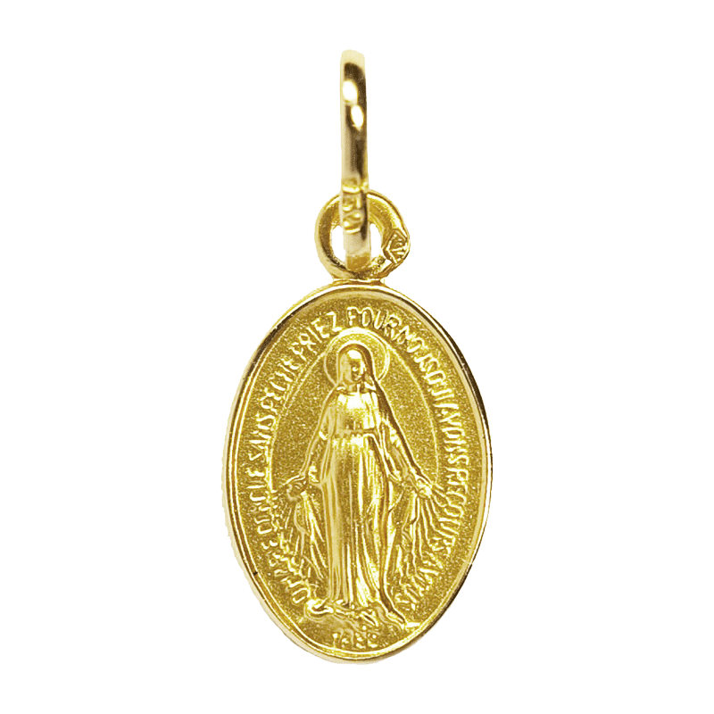Medaille bapteme Vierge des pauvres Medaille bapteme Vierge des pauvres