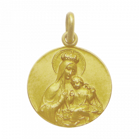 medaille bapteme Vierge du Scapulaire