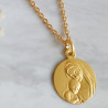 medaille mere protectrice 9 carats laudate