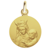 Medalla de Bautismo Nuestra Señora de Todas las Gracias Oro 9 Quilates - Laudate